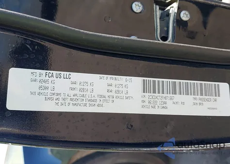 2015 Dodge Charger R/T из США, поврежденный, VIN 2C3CDXCT2FH871667